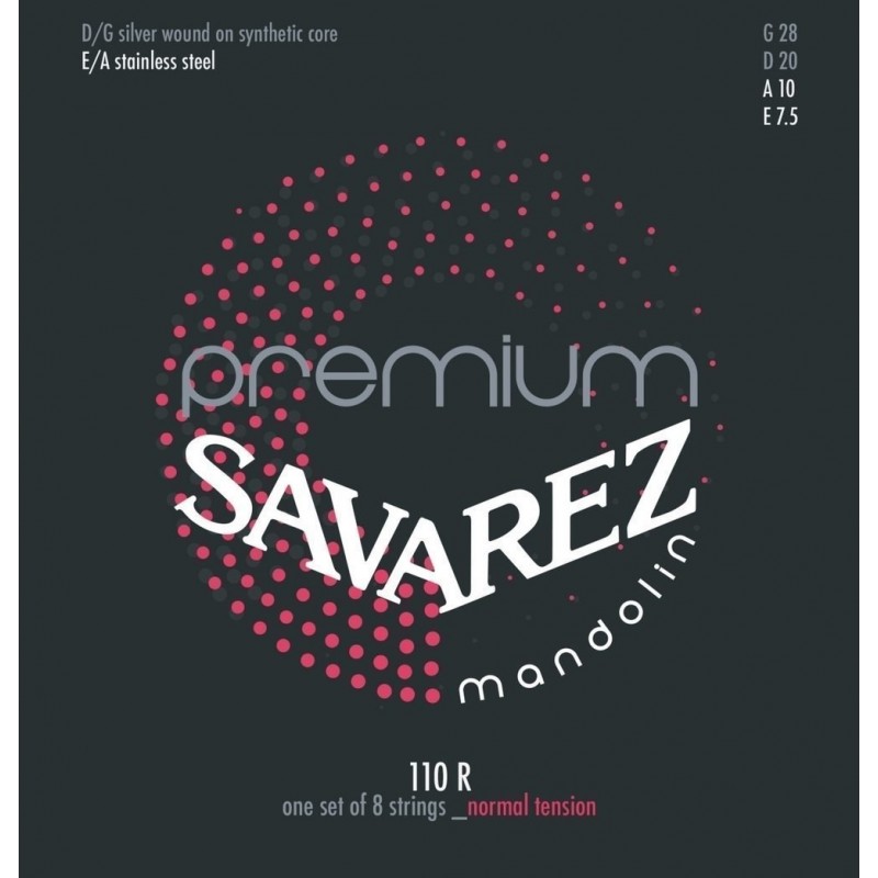 Savarez 7165599 Mandolina struny SAVAREZ Mandoline Premium 110R